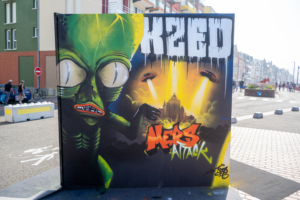 Fresque Mars Attack - Mers-les-Bains 2021